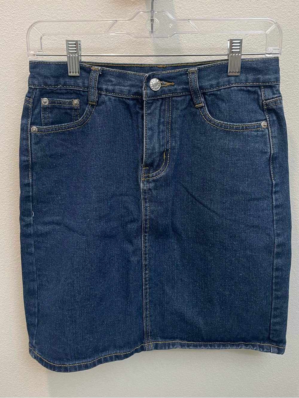 Medium Wash Blue Denim Jean Mini Skirt